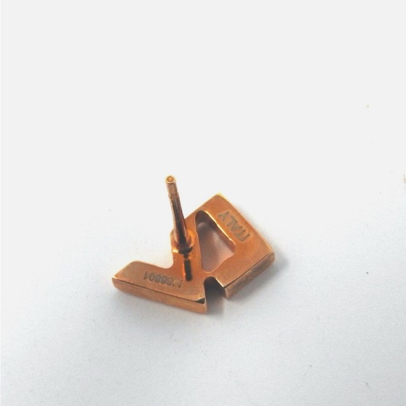 RARE LOUIS VUITTON LOVE LETTERS EARRINGS - Picture 5 of 6